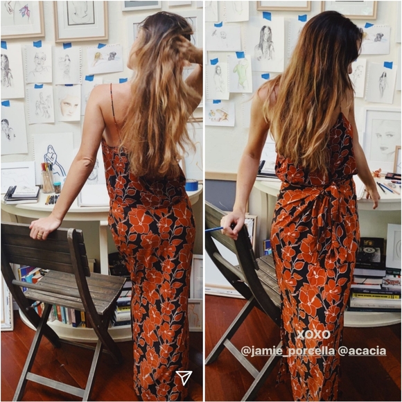 New acacia mid pacific Quinn skirt silk swimwear M - Picture 3 of 16